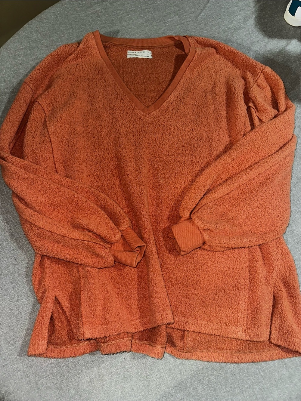 Urban Outfitters V-Neck Sweater in Rust